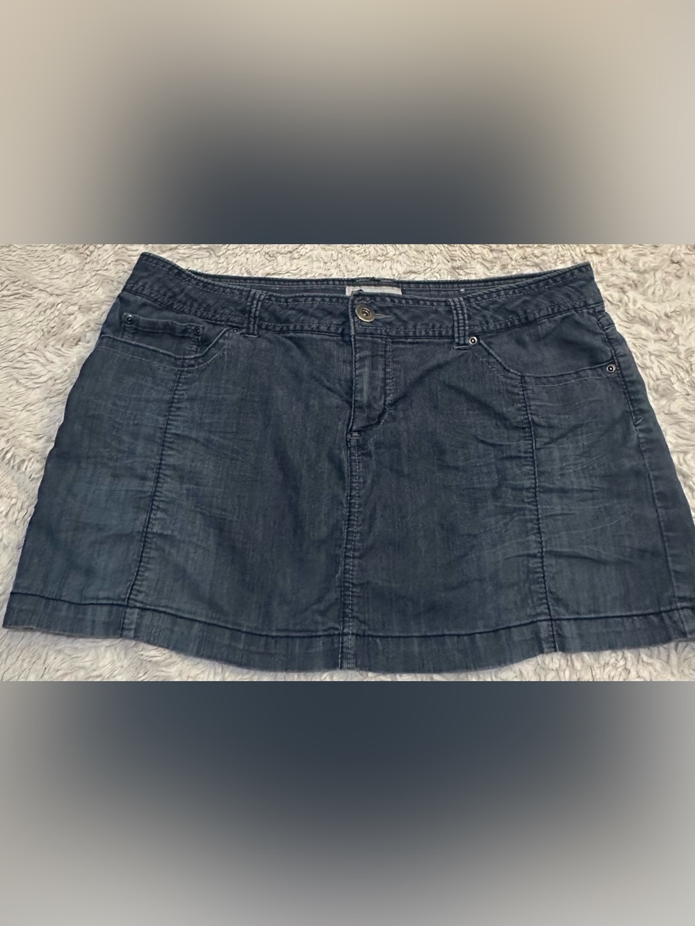 SO Dark Blue Denim Mini Skirt
